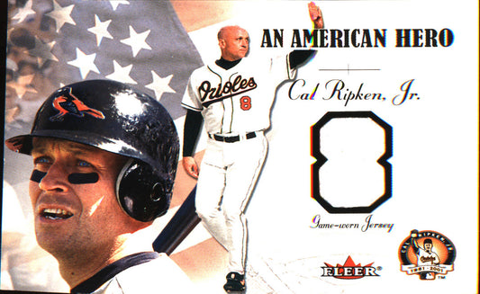 2001 Fleer Cal Ripken, Jr. Career Highlights Glossy Relics MEM, Game Worn