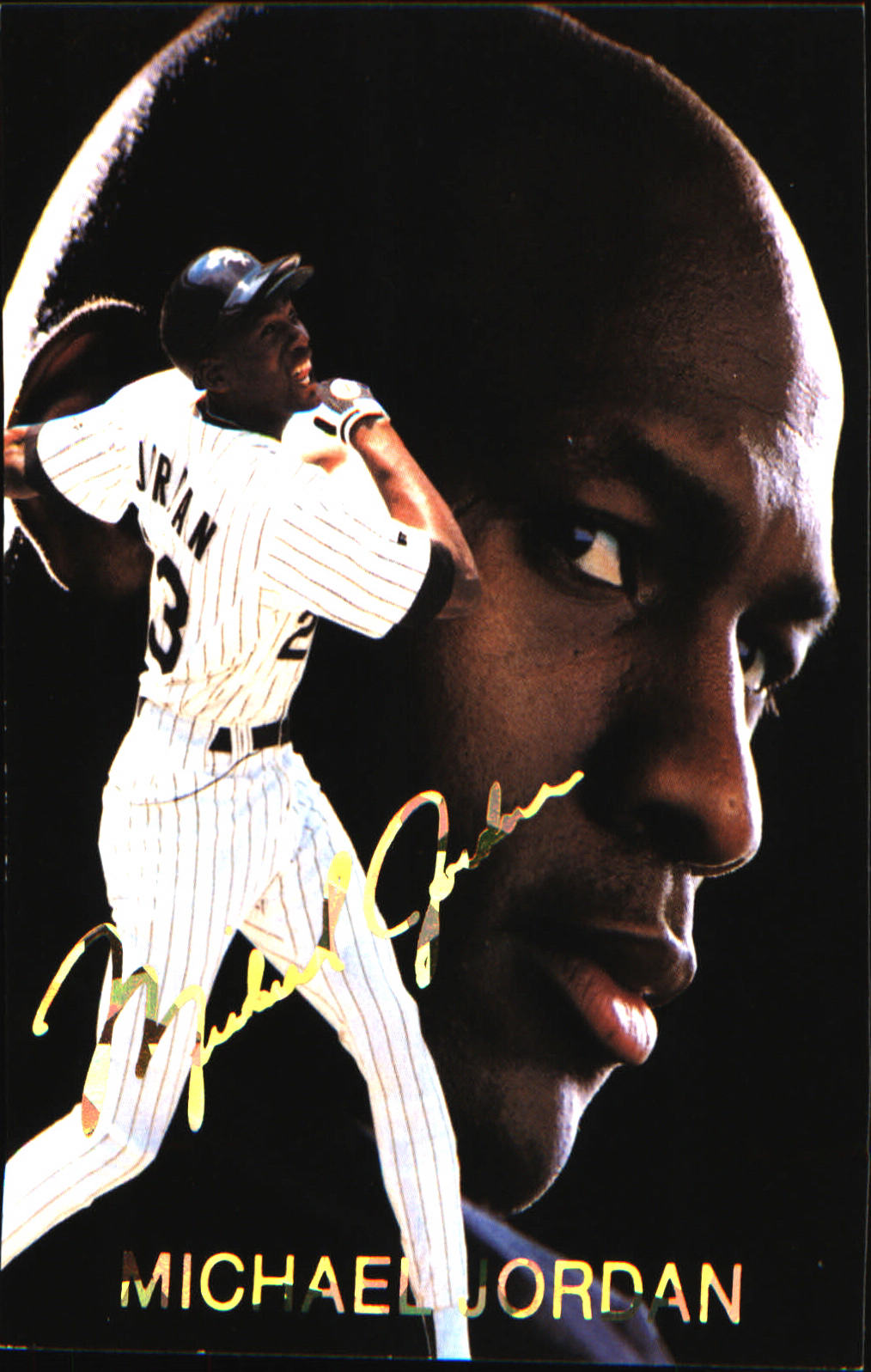 1993-95 Sports Stars USA #108 Michael Jordan Gold Super Rare White Sox