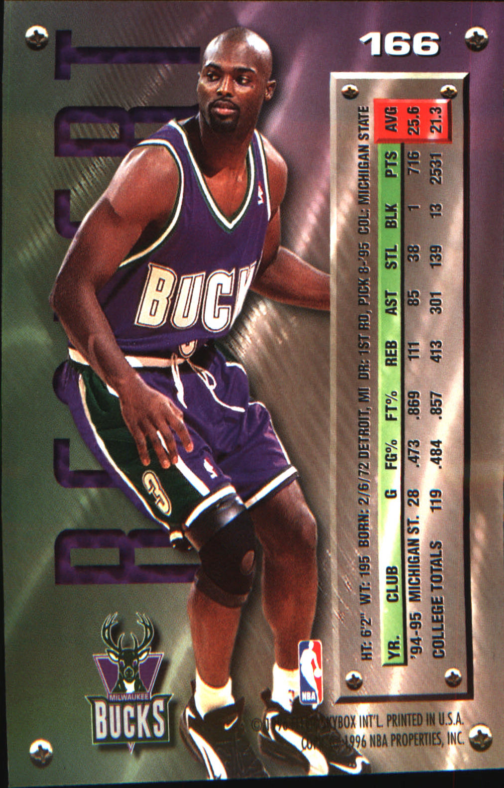 1995-96 Metal #166 Shawn Respert Rookie Rookie
