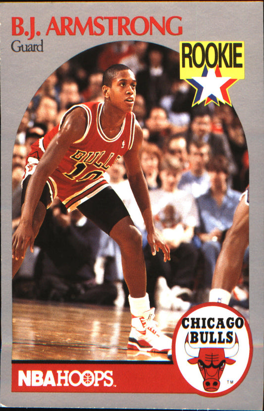 1990-91 Hoops #60 B.J. Armstrong Rookie RC