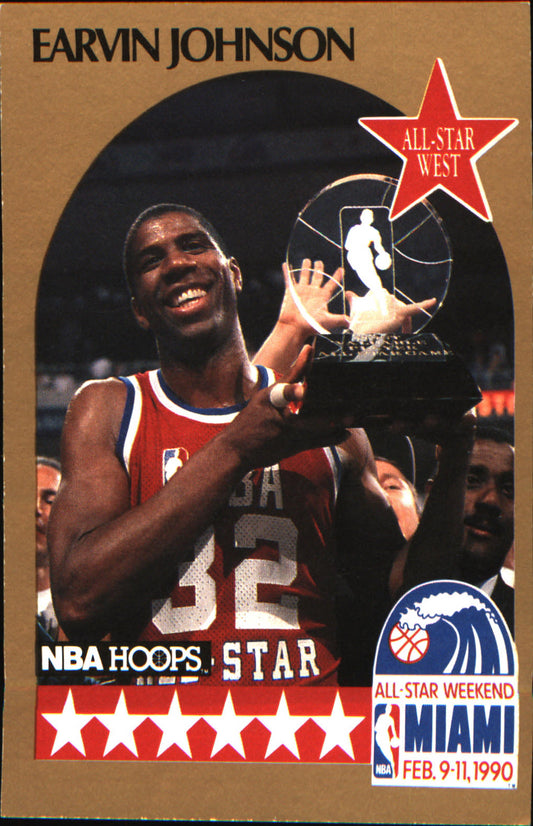1990-91 Hoops #18 Earvin Johnson