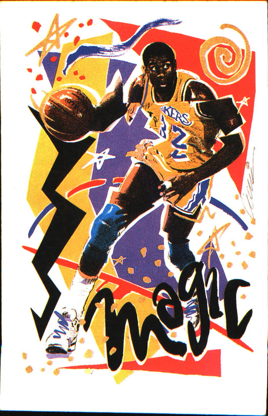 1990-91 Hoops #367 Magic Johnson