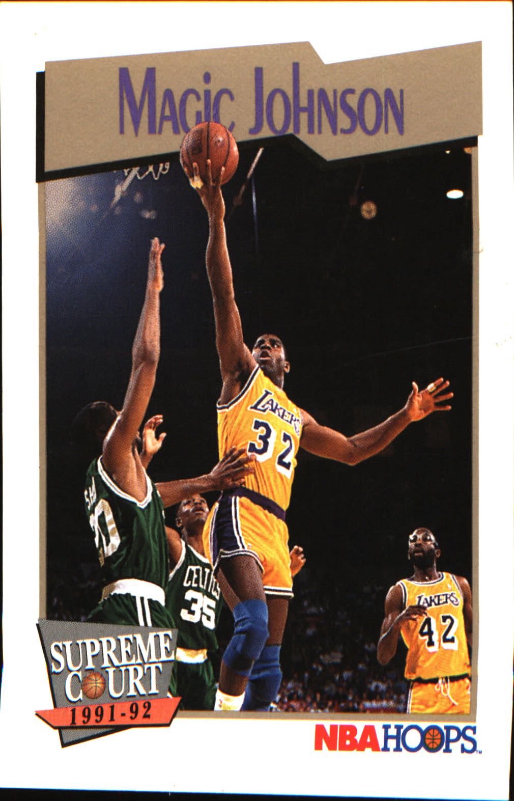 1991-92 Hoops #473 Magic Johnson
