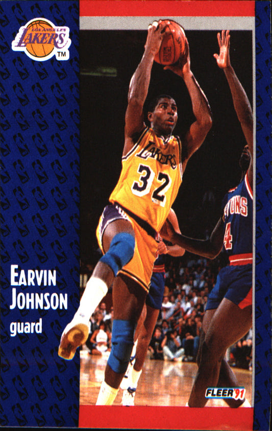 1991-92 Fleer #100 Earvin Johnson