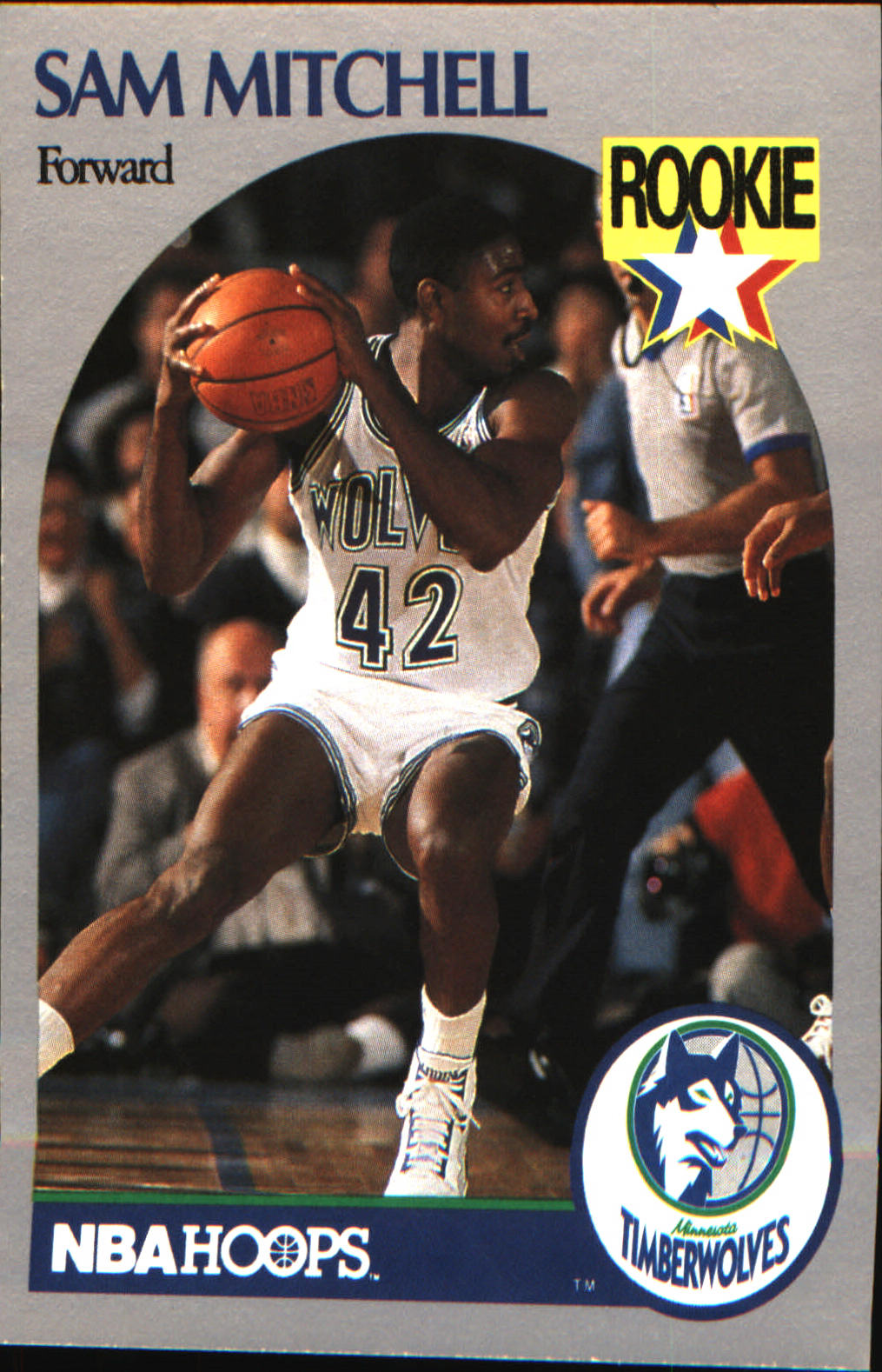 1990-91 Hoops #188 Sam Mitchell Rookie RC