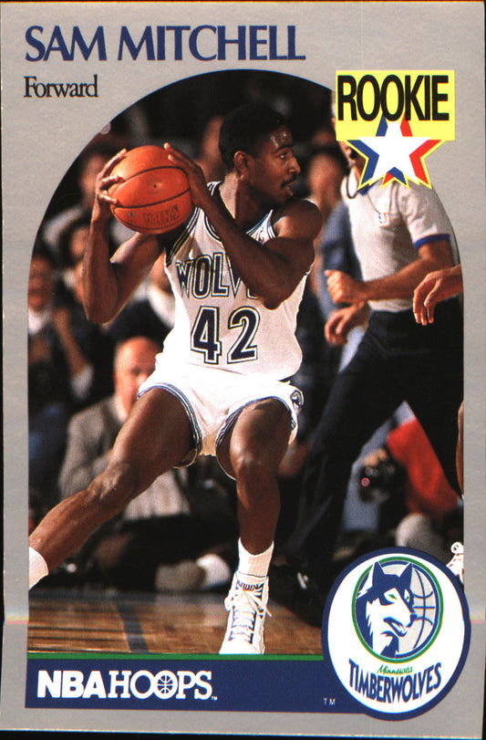 1990-91 Hoops #188 Sam Mitchell Rookie RC