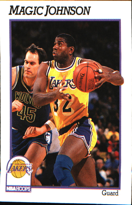1991-92 Hoops #101 Magic Johnson