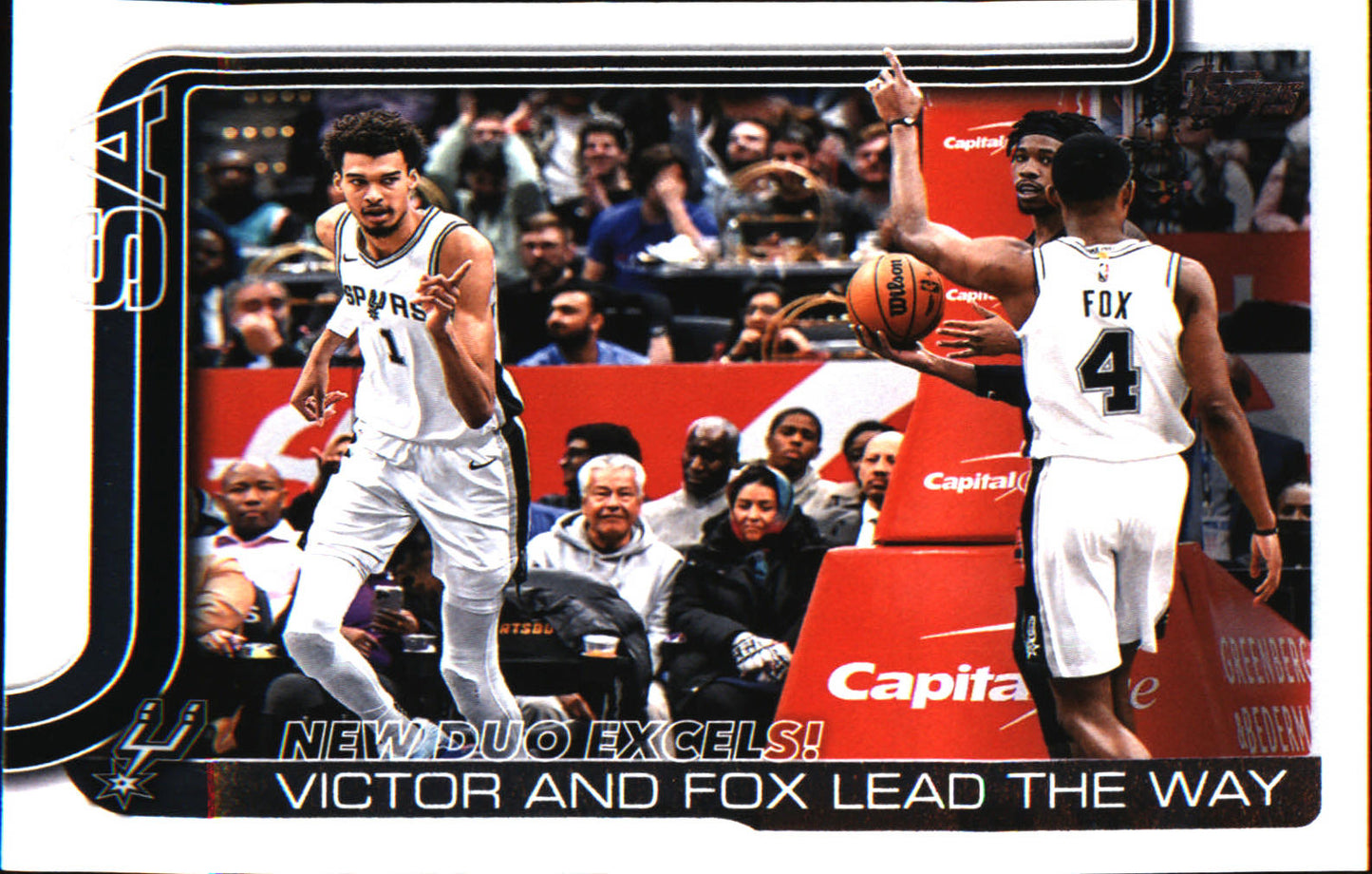 2025-26 Topps #300 New Duo Excels!: Victor and Fox Lead The Way