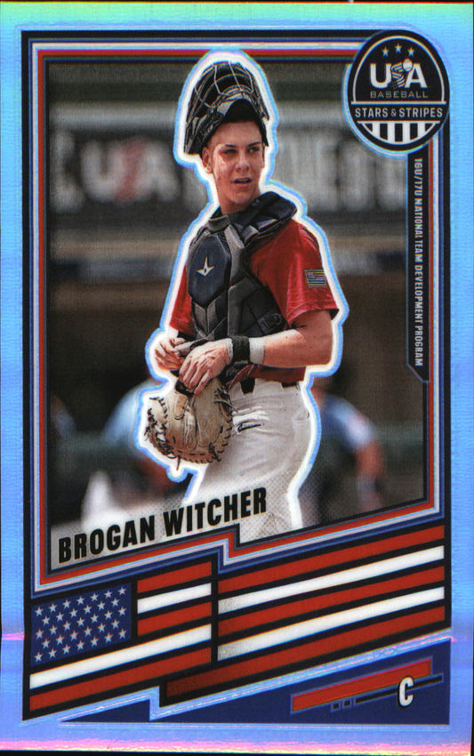 2026 Panini Stars & Stripes Prizm USA Baseball #145 Brogan Witcher