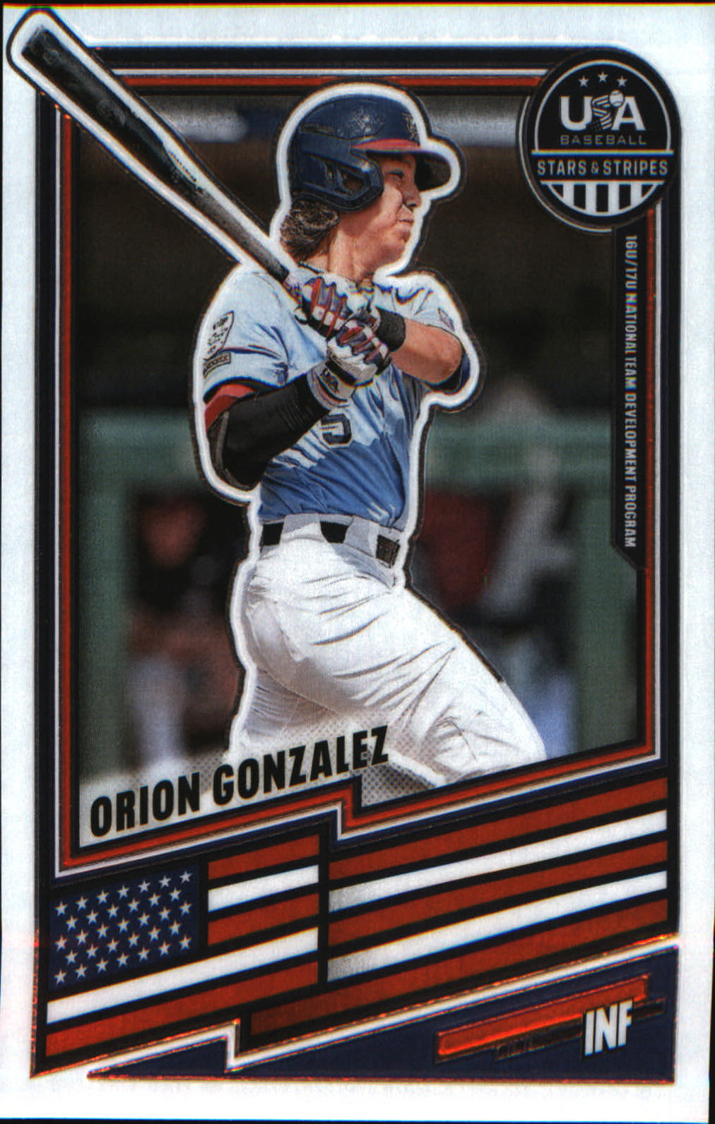 2026 Panini Stars & Stripes Prizm USA Baseball #178 Orion Gonzalez