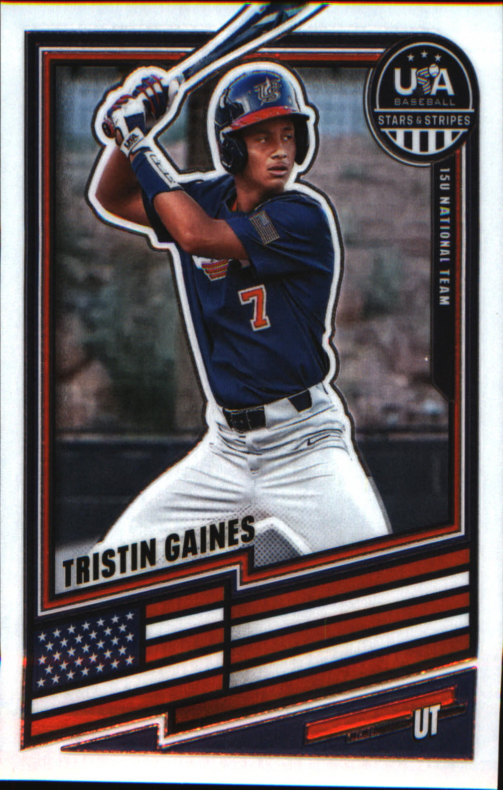 2026 Panini Stars & Stripes Prizm USA Baseball #194 Tristin Gaines