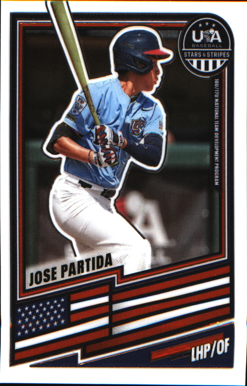 2026 Panini Stars & Stripes Prizm USA Baseball #67 Jose Partida