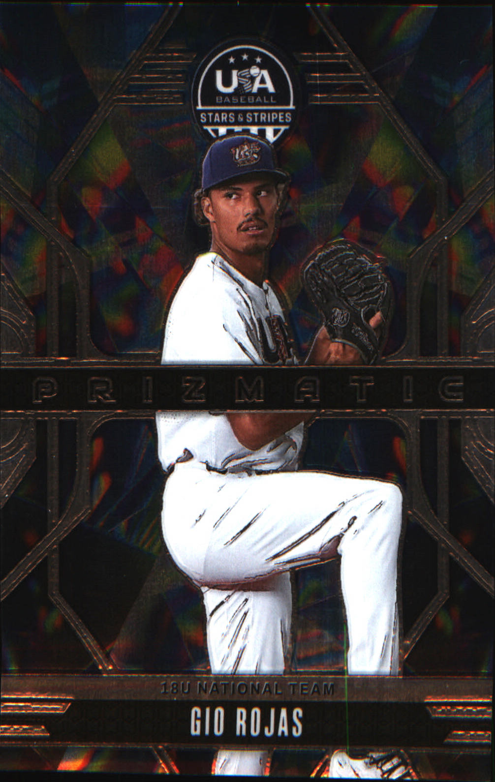 2026 Panini Stars & Stripes Prizm USA Baseball Prizmatic #22 Gio Rojas