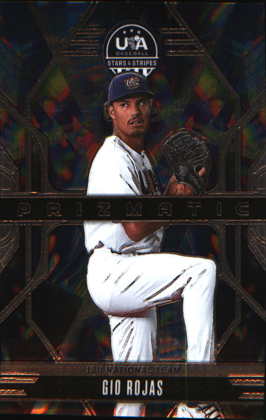 2026 Panini Stars & Stripes Prizm USA Baseball Prizmatic #22 Gio Rojas