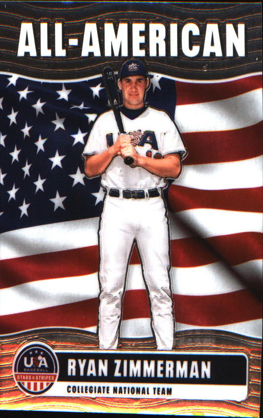 2026 Panini Stars & Stripes Prizm USA Baseball All-American #19 Ryan Zimmerman