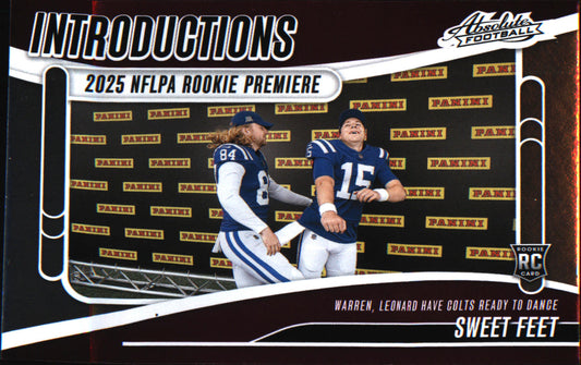 2025 Panini Absolute Introductions #I-TWN Sweet Feet