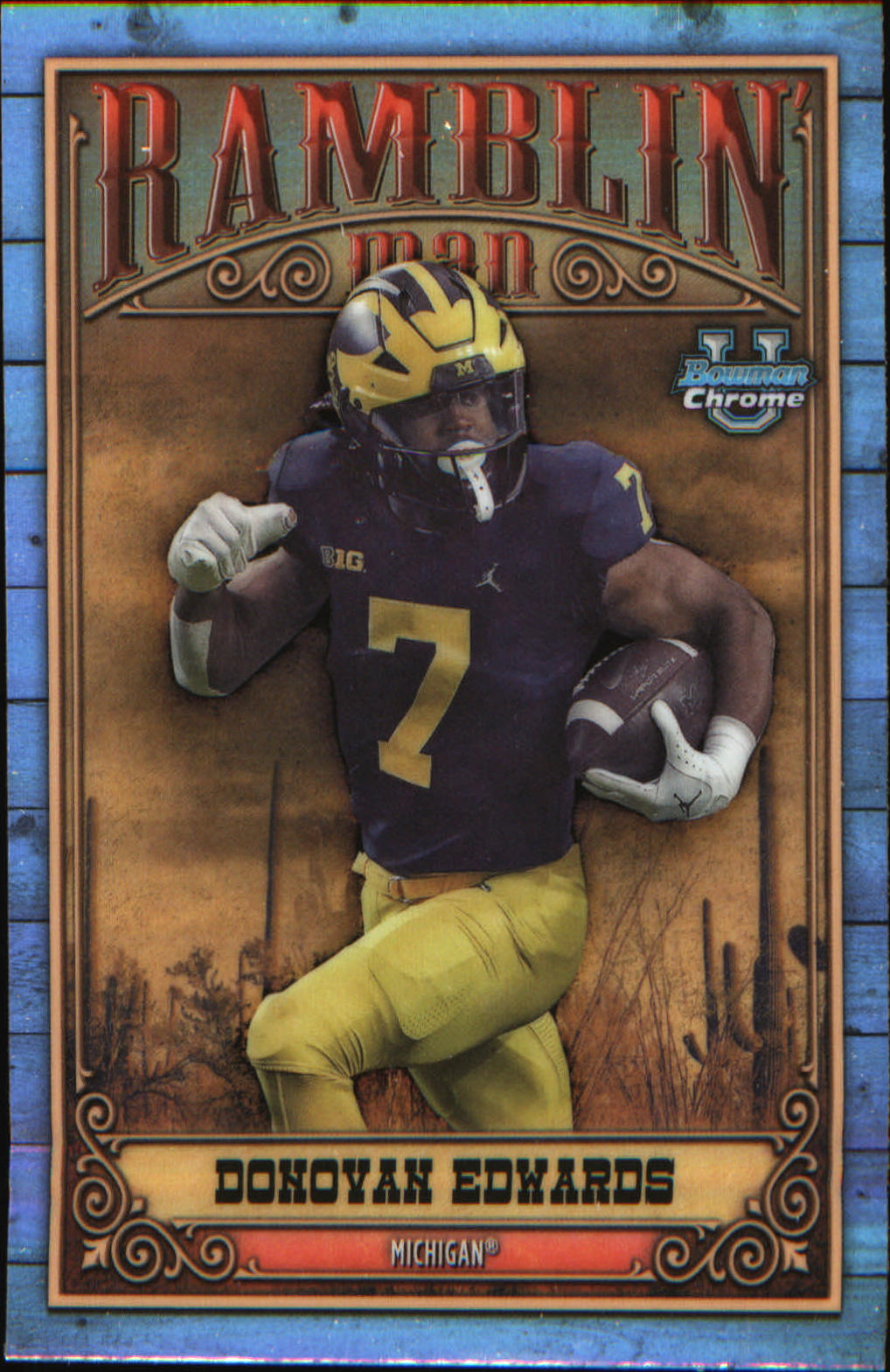 2023 Bowman University Chrome Ramblin' Man #RM-15 Donovan Edwards