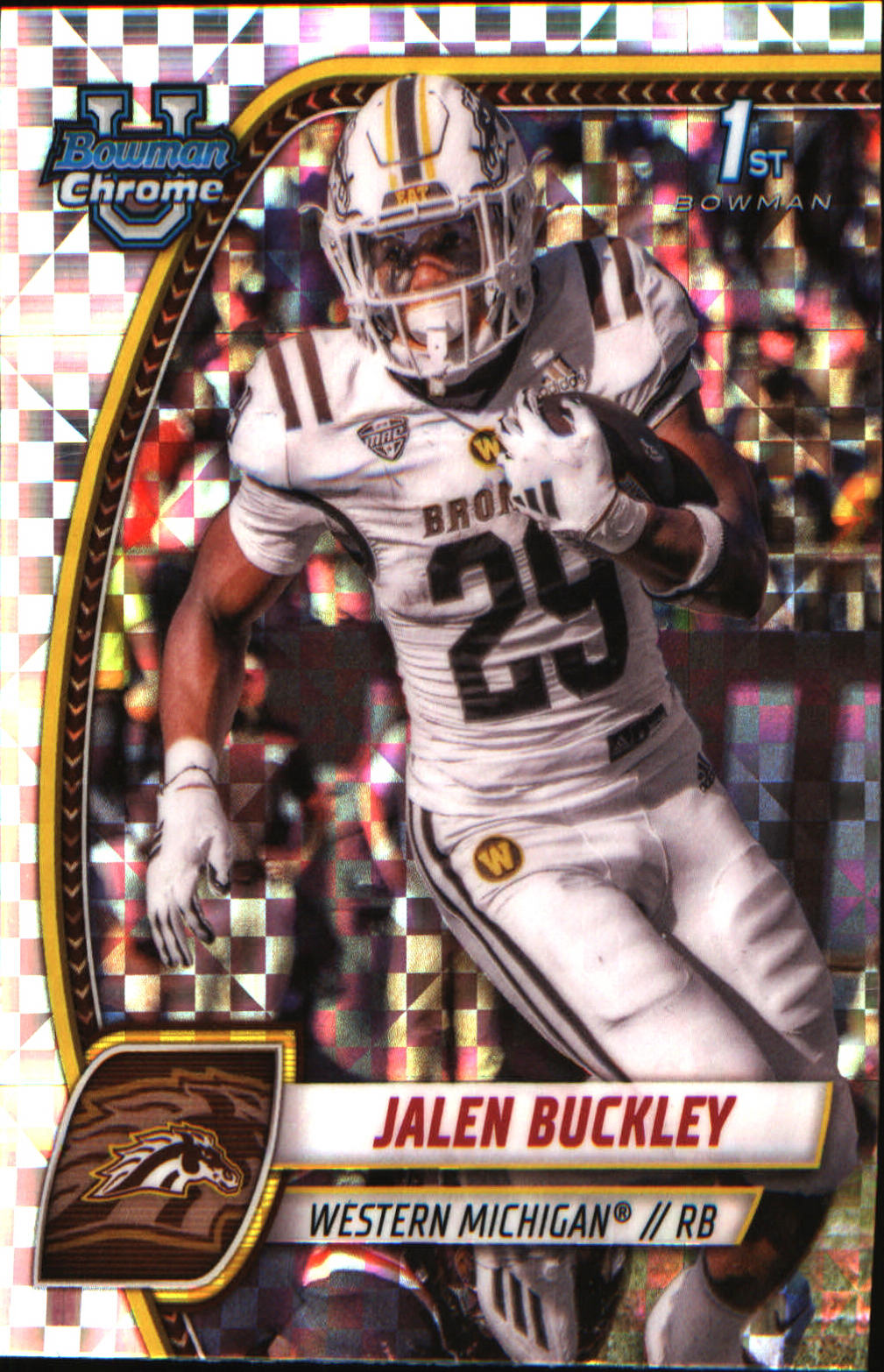 2024 Bowman University Chrome X-Fractor #86 Jalen Buckley