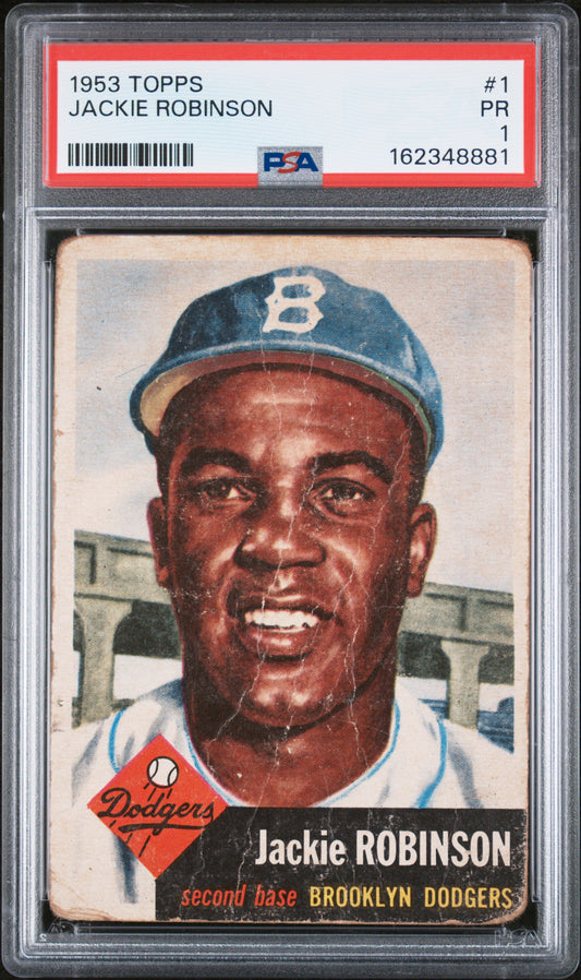1953 Topps #1 Jackie Robinson PSA 1  ***Beautiful Color***