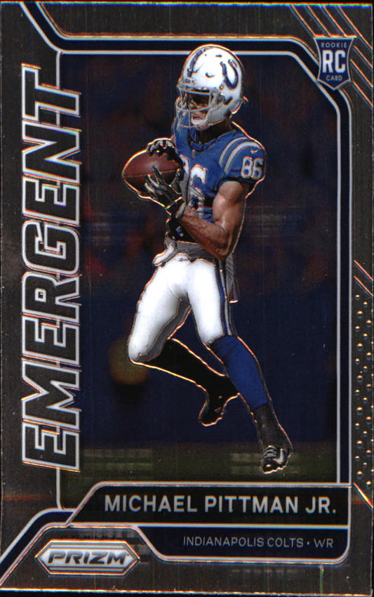 2020 Panini Prizm Emergent #14 Michael Pittman Jr.