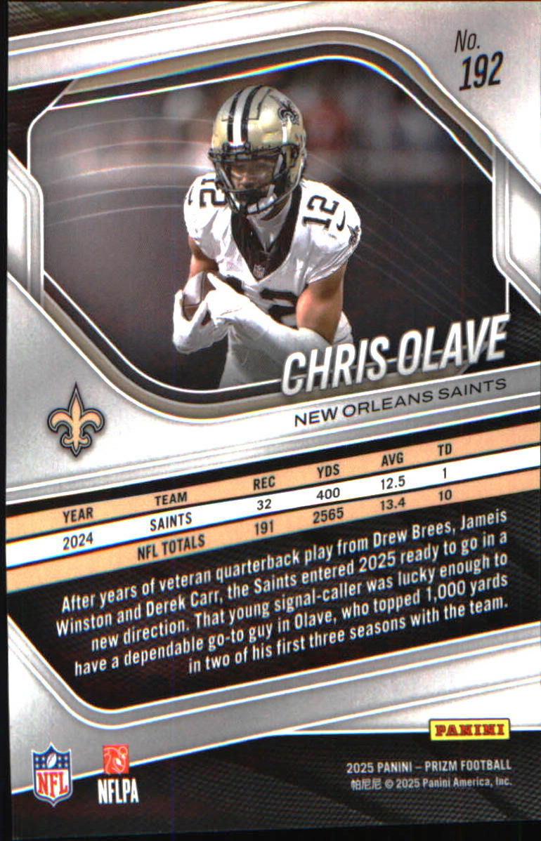 2025 Panini Prizm #192 Chris Olave