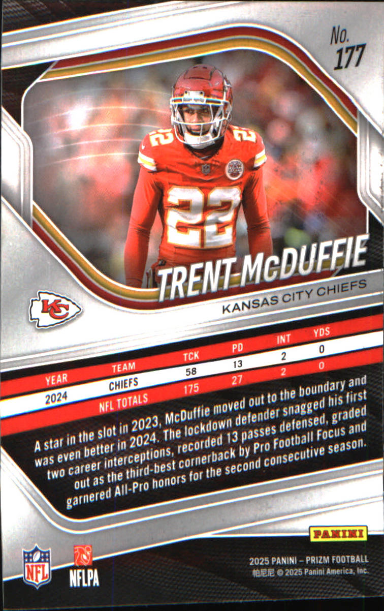 2025 Panini Prizm #177 Trent McDuffie