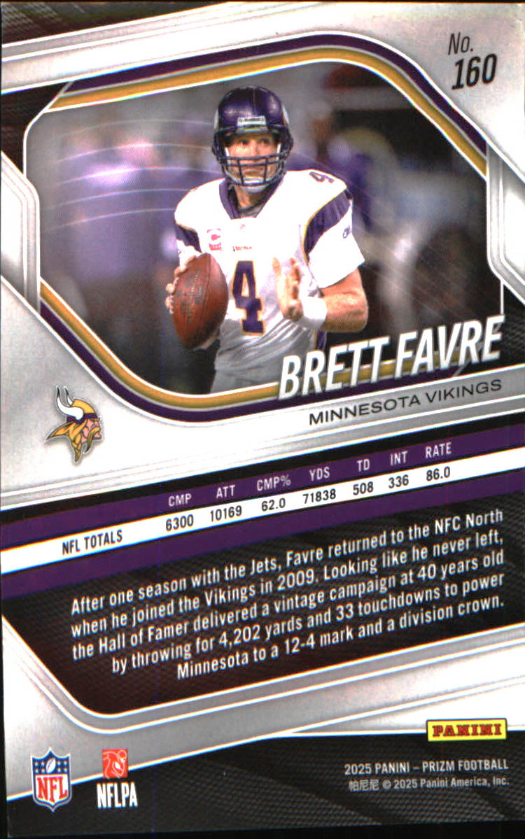 2025 Panini Prizm #160 Brett Favre