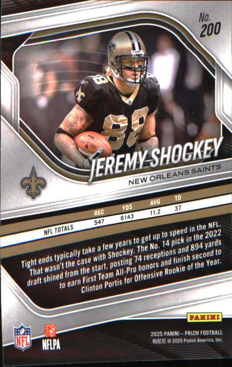 2025 Panini Prizm #200 Jeremy Shockey