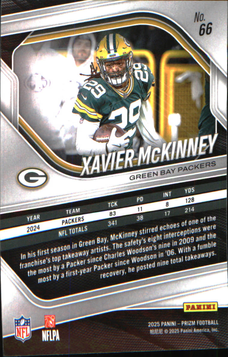 2025 Panini Prizm #66 Xavier McKinney