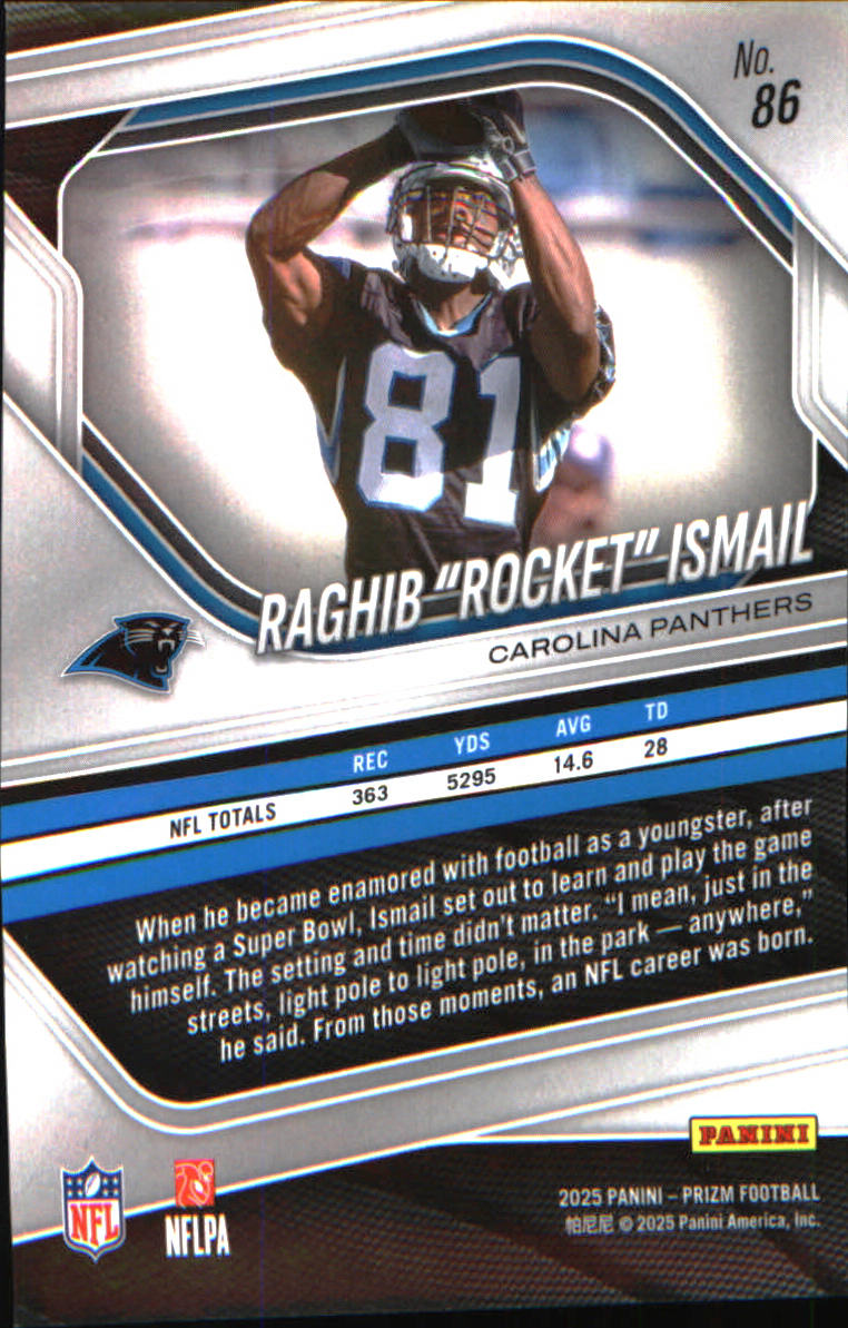 2025 Panini Prizm #86 Raghib "Rocket" Ismail