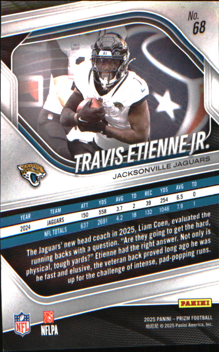 2025 Panini Prizm #68 Travis Etienne Jr.