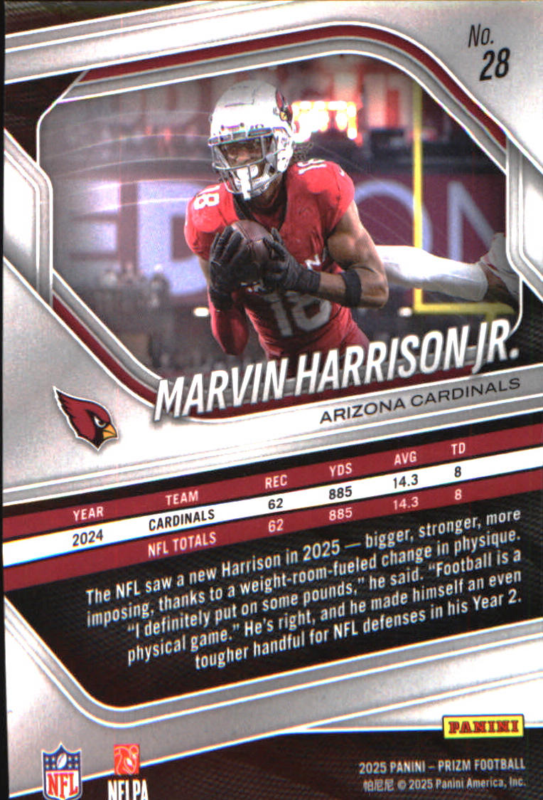 2025 Panini Prizm #28 Marvin Harrison Jr.