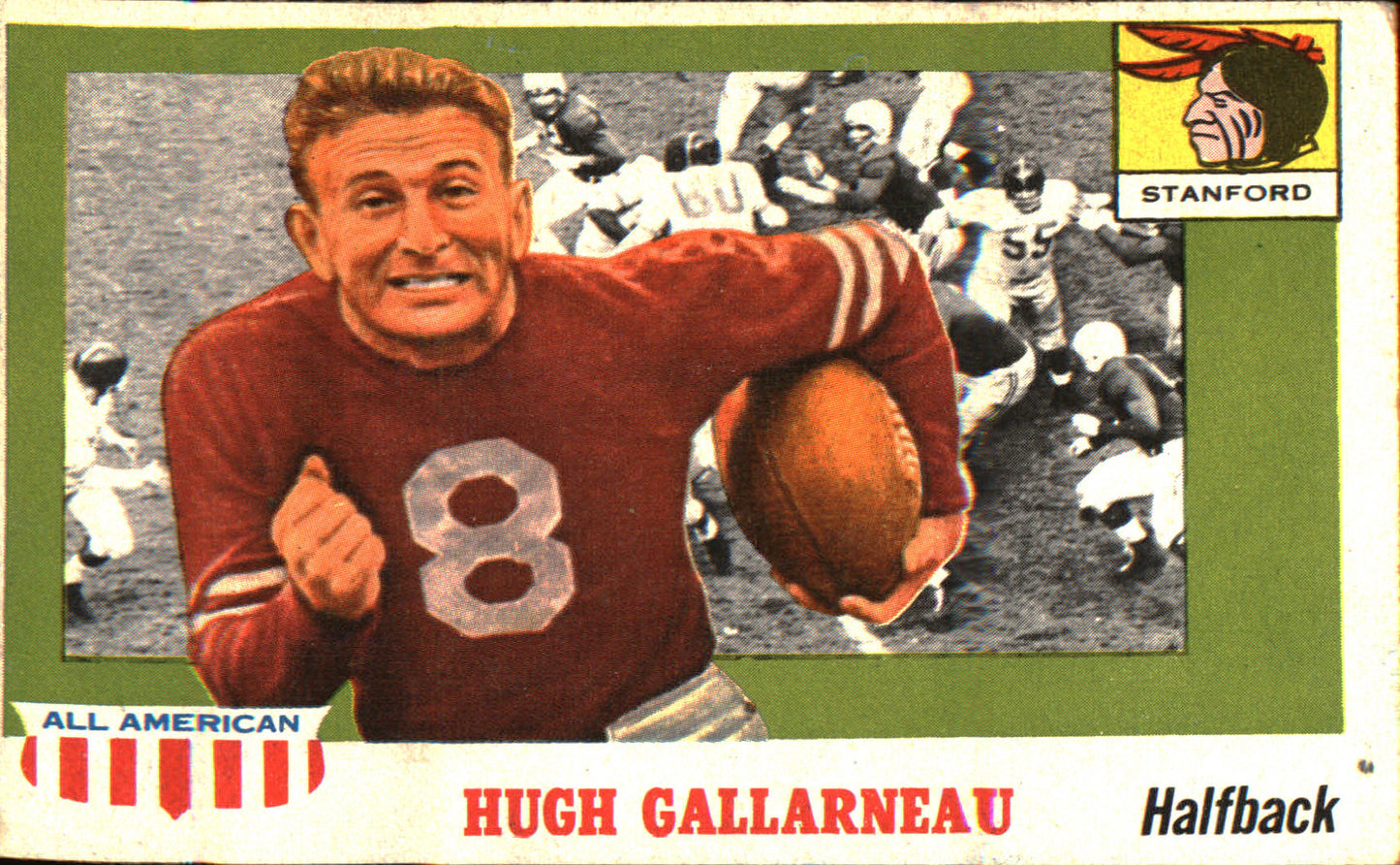 1955 Topps All-American #75 Hugh Gallarneau