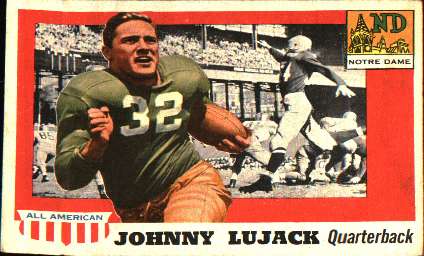 1955 Topps All-American #52 Johnny Lujack