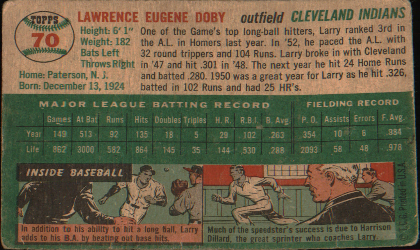 1954 Topps #70 Larry Doby