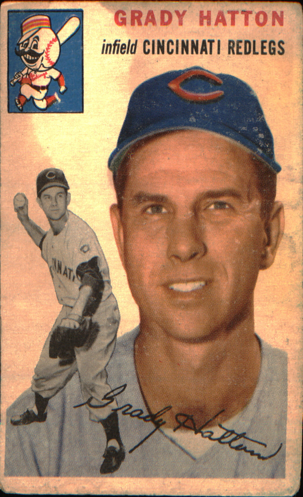 1954 Topps #208 Grady Hatton