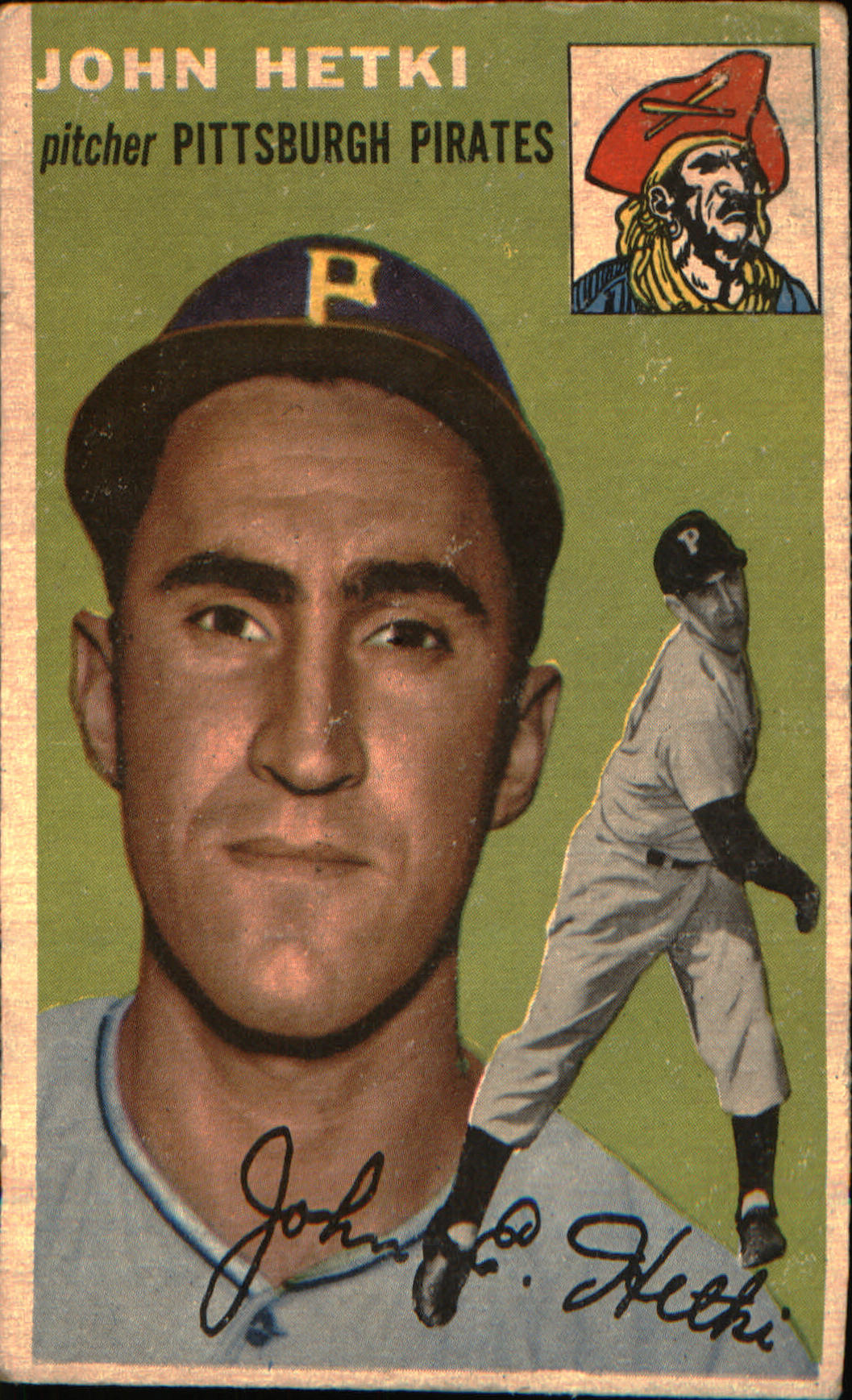 1954 Topps #161 John Hetki