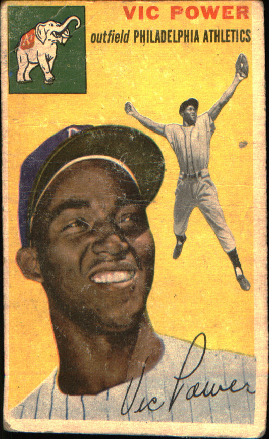 1954 Topps #52 Vic Power Rookie Rookie