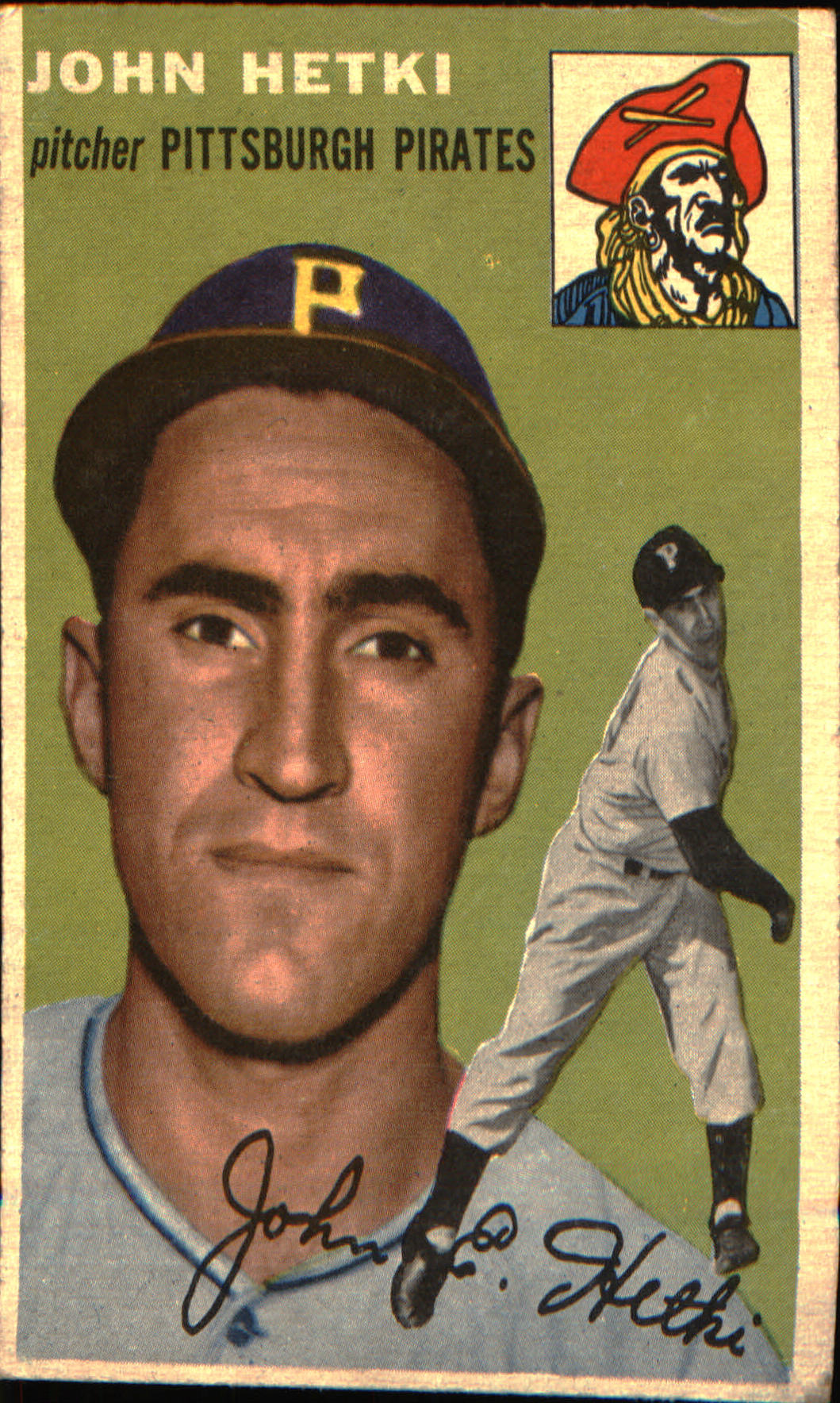 1954 Topps #161 John Hetki