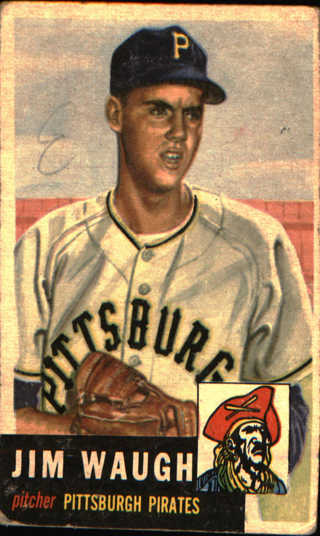 1953 Topps #178 Jim Waugh Rookie Rookie