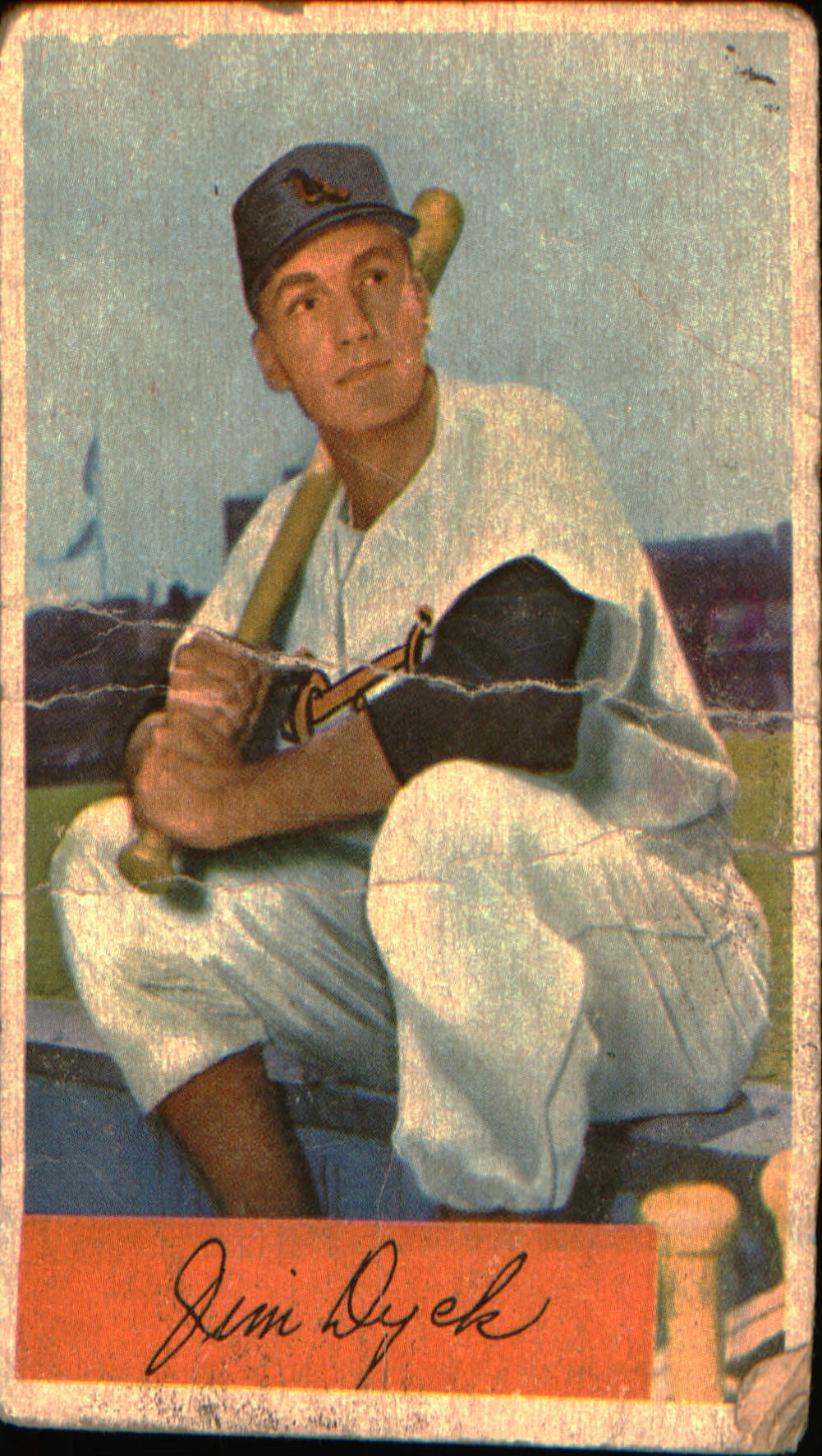 1954 Bowman #85b Jim Dyck