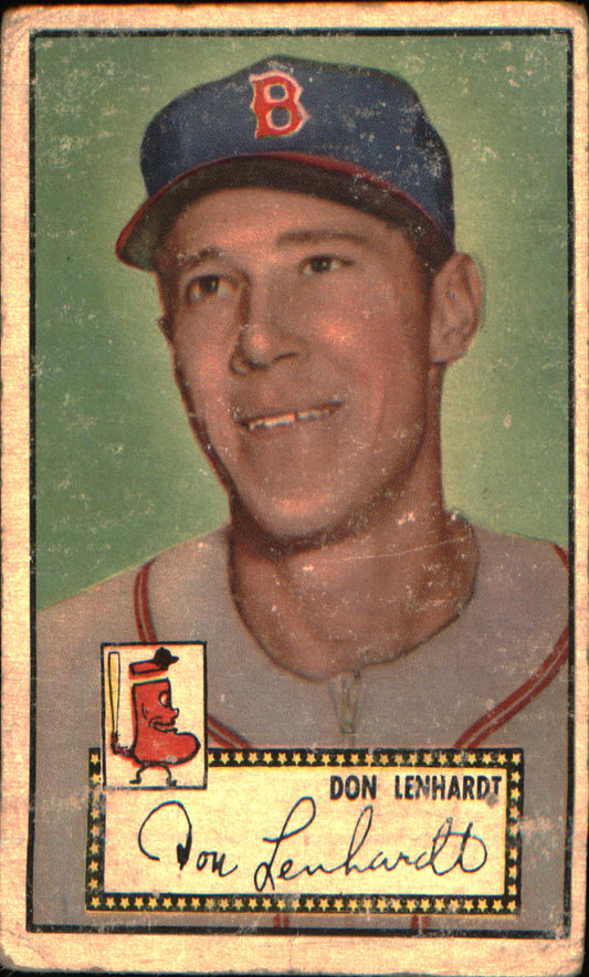 1952 Topps #4b Don Lenhardt - Black Back
