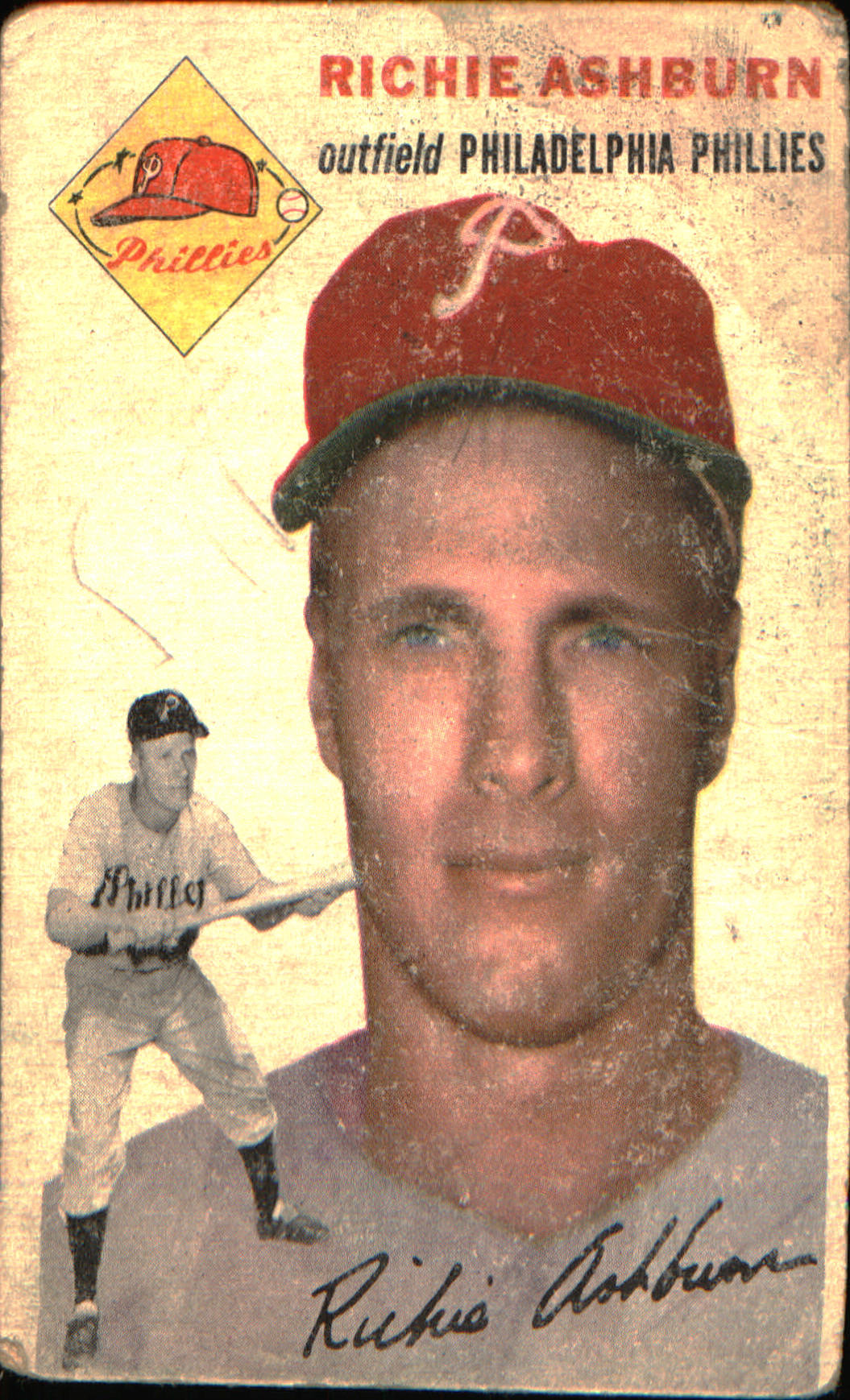 1954 Topps Sports Illustrated #45 Richie Ashburn