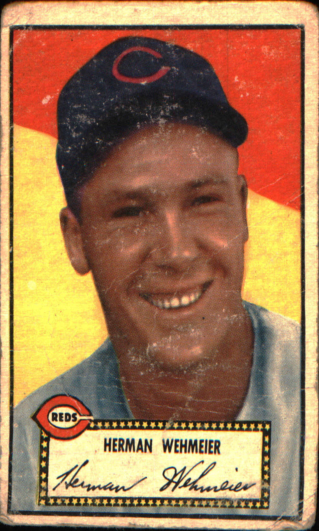 1952 Topps #80b Herman Wehmeier
