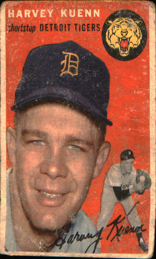 1954 Topps #25 Harvey Kuenn Rookie Rookie