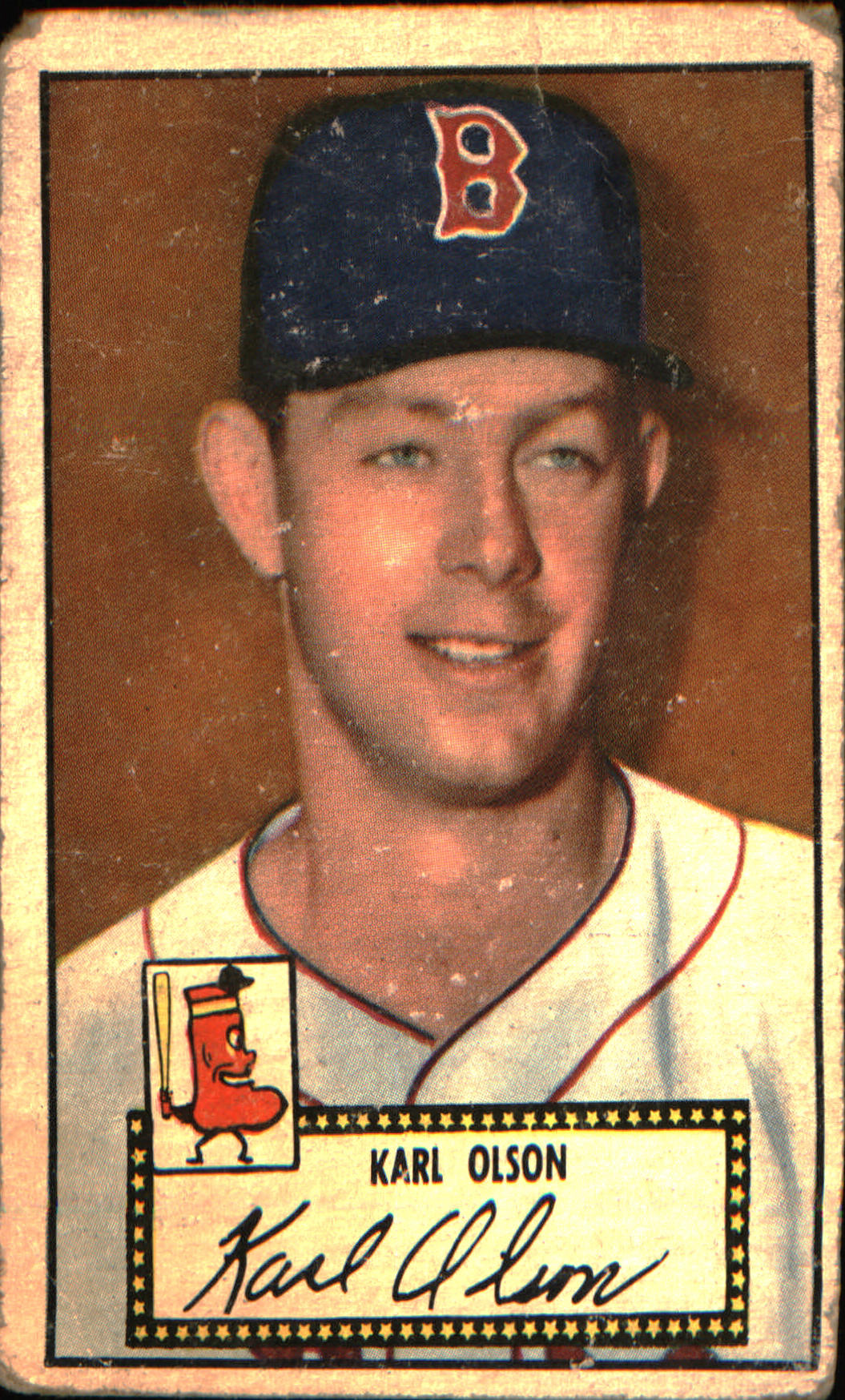 1952 Topps #72 Karl Olson Rookie Rookie