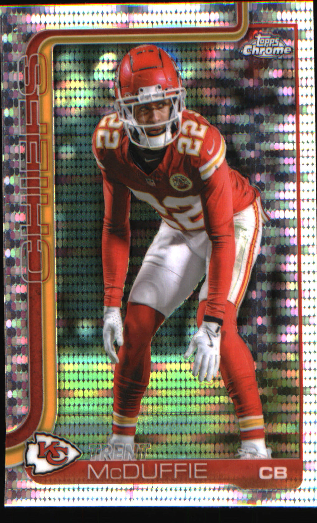 2025 Topps Chrome Pulsar Refractor #154 Trent McDuffie