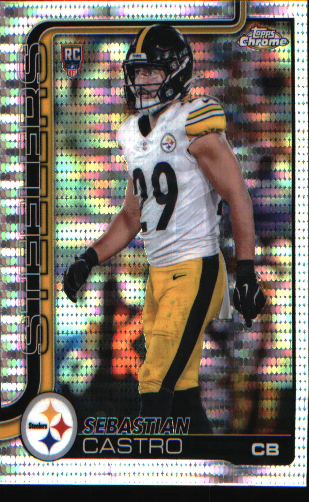 2025 Topps Chrome Pulsar Refractor #370 Sebastian Castro Rookie Rookie
