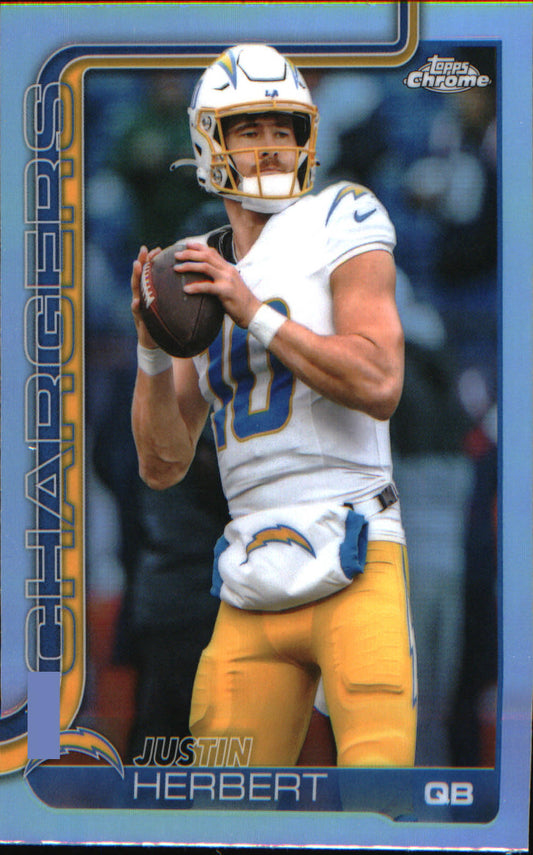 2025 Topps Chrome Refractor #158 Justin Herbert