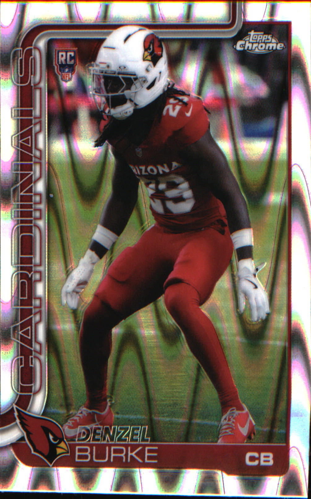 2025 Topps Chrome Ray Wave Refractor #368 Denzel Burke Rookie Rookie